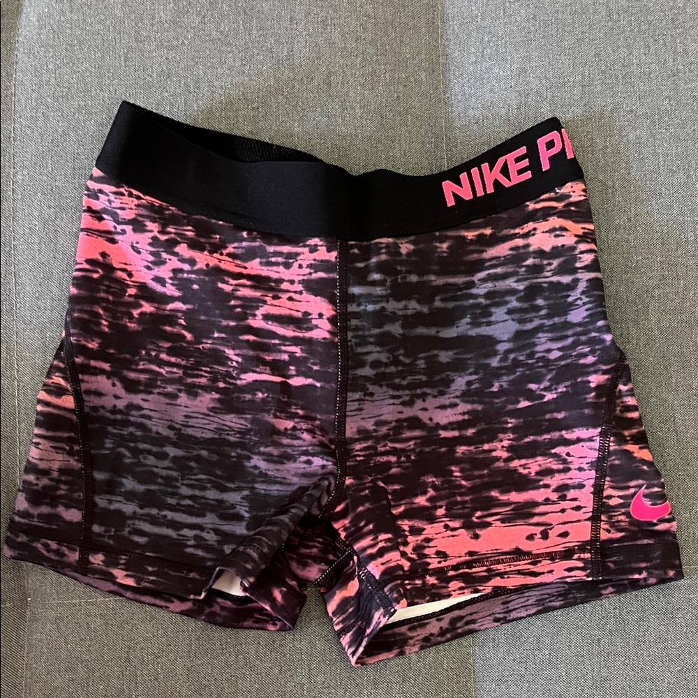 Nike Women's Athletic Shorts in Pink and Black